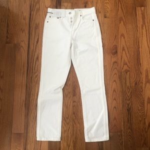 Re/done double needle crop size 25